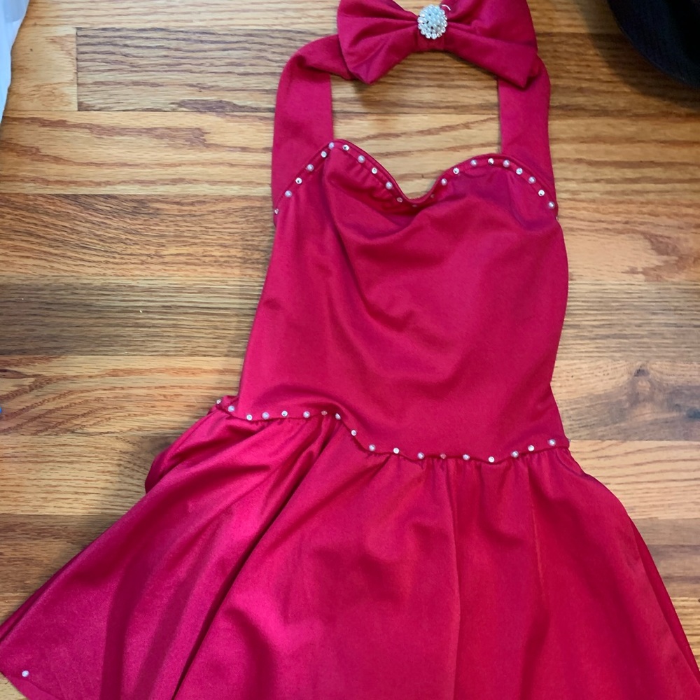 Red dance costume size  child small